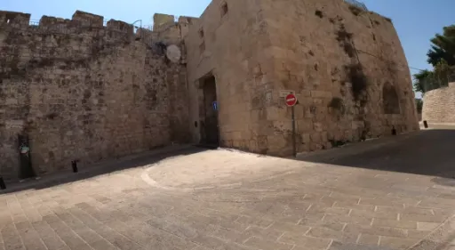 Puerta de Sion en Jerusalem