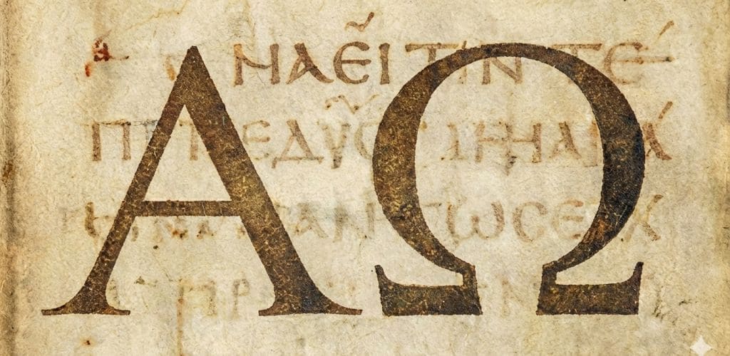 símbolos cristianos: alfa y omega