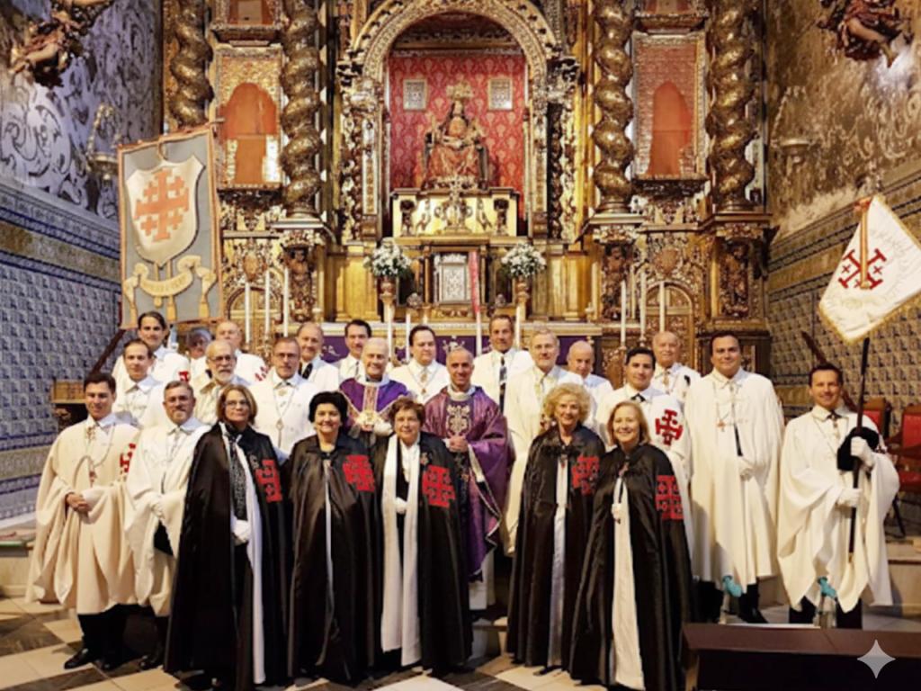 orden de caballeria del santo sepulcro de Jerusalén en un acto en Sevilla