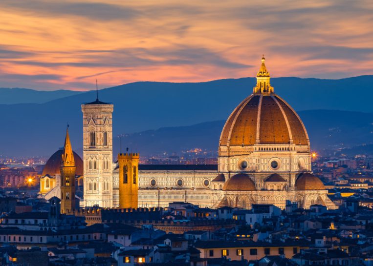 Twilight at Duomo Florence in Florence, Italy Twilight at Duomo Florence in Florence, Italy.